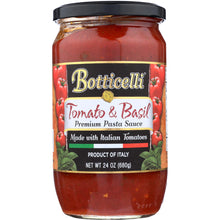 Load image into Gallery viewer, BOTTICELLI: Homemade Tomato &amp; Basil Sauce, 24 oz