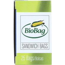 Load image into Gallery viewer, BIOBAG: Resealable Sandwich Bags, 25 bg