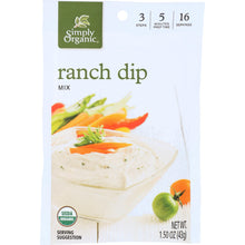 Load image into Gallery viewer, SIMPLY ORGANIC: Ranch Dip Mix, 1.5 Oz