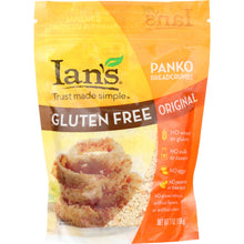 Load image into Gallery viewer, IAN'S NATURAL FOODS: Gluten Free Panko Breadcrumbs Original, 7 oz