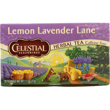 Load image into Gallery viewer, CELESTIAL SEASONINGS: Lemon Lavender Lane Herbal Tea Pack of 20, 1.1 oz