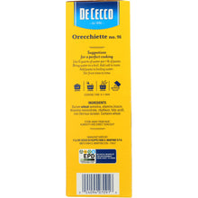 Load image into Gallery viewer, DE CECCO: Pasta Orecchiette, 16 oz