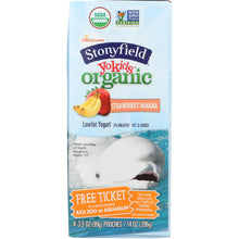 Load image into Gallery viewer, STONYFIELD: Yokids Strawberry Banana 4 pack ,14 oz