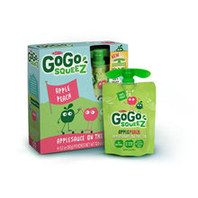 Load image into Gallery viewer, GOGO SQUEEZ: ApplePeach Applesauce On The Go 4 Count , 12.8 Oz