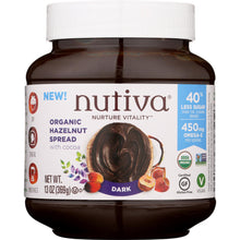 Load image into Gallery viewer, NUTIVA: Organic Hazelnut Spread Dark, 13 oz