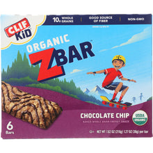 Load image into Gallery viewer, CLIF KID: Organic Zbar Chocolate Chip 6 Bars, 7.62 oz