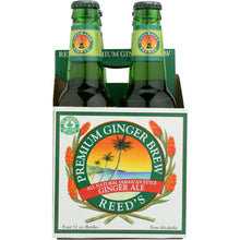 Load image into Gallery viewer, REED'S INC: Premium Ginger Brew Pack of 4 (12 oz each), 48 oz