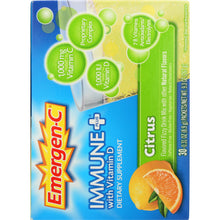 Load image into Gallery viewer, EMERGEN-C: Immune Plus System Support with Vitamin D Citrus, 30 count