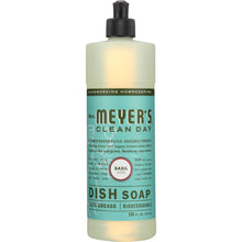 Load image into Gallery viewer, MRS. MEYER'S: Clean Day Liquid Dish Soap Basil Scent, 16 oz