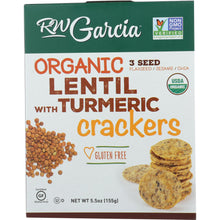 Load image into Gallery viewer, RW GARCIA: Organic Lentil with Turmeric Crackers, 5.5 oz