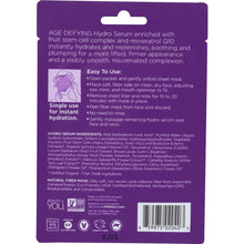 Load image into Gallery viewer, ANDALOU NATURALS: Instant Lift &amp; Firm Hydro Serum Facial Mask Age Defying, 0.6 oz