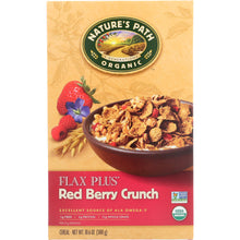 Load image into Gallery viewer, NATURES PATH: Organic Flax Plus Red Berry Crunch Cereal, 10.6 oz