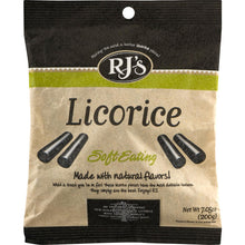 Load image into Gallery viewer, RJS LICORICE: Soft Eating Black Licorice, 7.05 oz