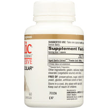 Load image into Gallery viewer, KYOLIC: Aged Garlic Extract Cardiovascular Extra Strength Reserve, 60 Capsules