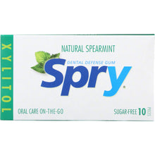 Load image into Gallery viewer, SPRY: Chewing Gum Spearmint, 10 Pieces