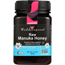 Load image into Gallery viewer, WEDDERSPOON: HONEY RAW MANUKA KFCTR 12 (17.600 OZ)