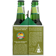Load image into Gallery viewer, REED'S INC: Premium Ginger Brew Pack of 4 (12 oz each), 48 oz