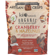Load image into Gallery viewer, KII NATURALS: Organic Bite Size Crisps Cranberry &amp; Toasted Hazelnut, 5.3 oz