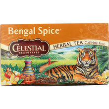 Load image into Gallery viewer, CELESTIAL SEASONINGS: Bengal Spice Caffeine Free Herbal Tea 20 Tea Bags, 1.7 oz