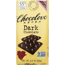Load image into Gallery viewer, CHOCOLOVE: Dark Chocolate Bar, 3.2 oz