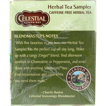 Load image into Gallery viewer, CELESTIAL SEASONINGS: Herbal Tea Sampler Caffeine Free 18 Tea Bags, 1.0 oz