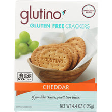 Load image into Gallery viewer, GLUTINO: Gluten Free Crackers Cheddar, 4.4 oz