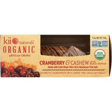 Load image into Gallery viewer, KII NATURALS: Cranberry &amp; Cashew Artisan Crisps, 5.3 oz