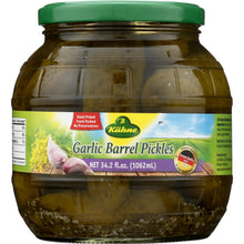 Load image into Gallery viewer, KUHNE: Garlic Barrel Pickles, 34.2 oz