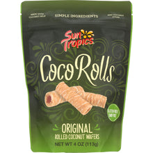 Load image into Gallery viewer, SUN TROPICS: Cookie Coconut Wafer Roll Original, 4 oz