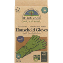 Load image into Gallery viewer, IF YOU CARE: FSC Certified Household Gloves Large, 1 ea