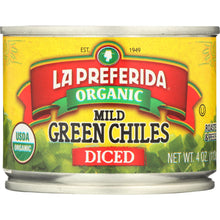 Load image into Gallery viewer, LA PREFERIDA: Organic Mild Diced Green Chiles, 4 oz
