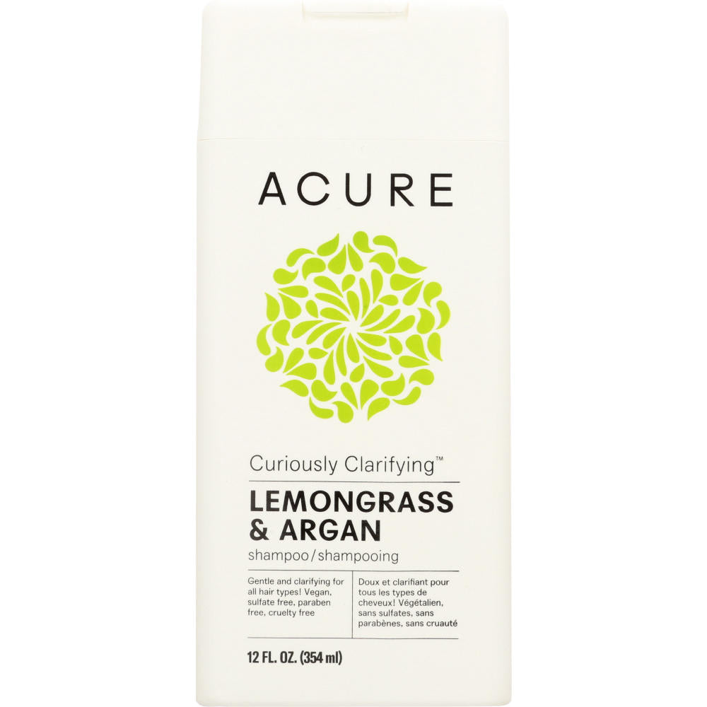 ACURE: Curiously Clarifying Shampoo Lemongrass & Argan, 12 fl oz