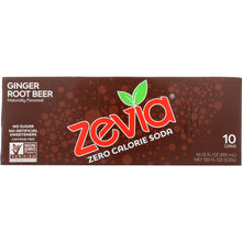 Load image into Gallery viewer, ZEVIA: Soda Ginger Root Beer 10 pk, 120 oz