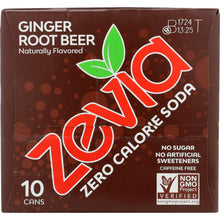 Load image into Gallery viewer, ZEVIA: Soda Ginger Root Beer 10 pk, 120 oz