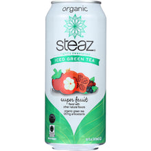 Load image into Gallery viewer, STEAZ: Organic Iced Green Tea Superfruit, 16 Oz