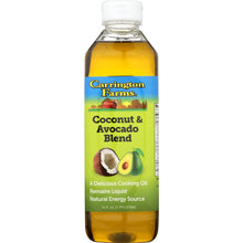 Load image into Gallery viewer, CARRINGTON FARMS: Coconut Avocado Cooking Oil Blend, 16 oz