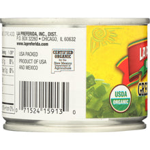 Load image into Gallery viewer, LA PREFERIDA: Organic Mild Diced Green Chiles, 4 oz