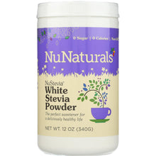 Load image into Gallery viewer, NUNATURALS INC: White Stevia Powder Sweetener, 12 oz
