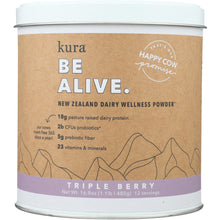 Load image into Gallery viewer, KURA NUTRITION: Protein Powder Dairy Wellness Triple Berry, 16.9 oz