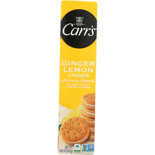 Load image into Gallery viewer, CARRS: Ginger Lemon Cremes Cookies, 7.05 oz