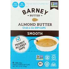 Load image into Gallery viewer, BARNEY BUTTER: Almond Butter Smooth Dip Cups 6 Pack 6 Oz
