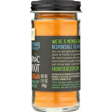 Load image into Gallery viewer, FRONTIER HERB: Organic Fair Trade Certified Ground Turmeric Root 1.41 Oz
