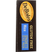 Load image into Gallery viewer, DEBOLES: Gluten Free Rice Spaghetti Style Pasta, 8 oz