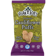 Load image into Gallery viewer, VEGANROBS: Cauliflower Puffs Probiotic, 1.25 oz