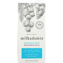 Load image into Gallery viewer, MILKADAMIA: Unsweetened Macadamia Milk, 32 fo