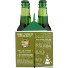 Load image into Gallery viewer, REED'S INC: Premium Ginger Brew Pack of 4 (12 oz each), 48 oz