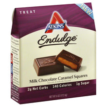 Load image into Gallery viewer, ATKINS NUTRITIONAL: Milk Chocolate Caramel Squares, 6 oz