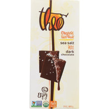 Load image into Gallery viewer, THEO CHOCOLATE: Sea Salt Dark Chocolate Bar, 3 oz