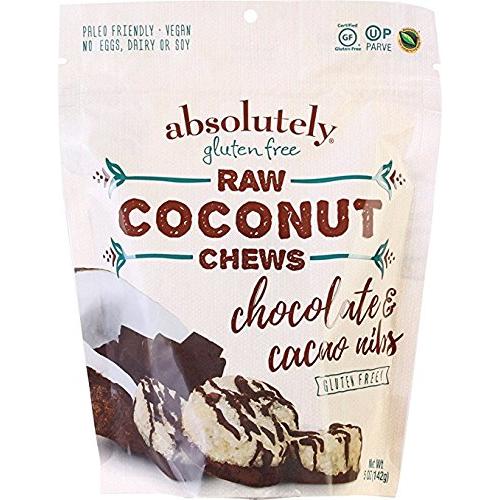 ABSOLUTELY GLUTEN FREE: Chews Coconut With Cocoa Nibs, 5 oz