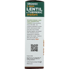 Load image into Gallery viewer, RW GARCIA: Organic Lentil with Turmeric Crackers, 5.5 oz